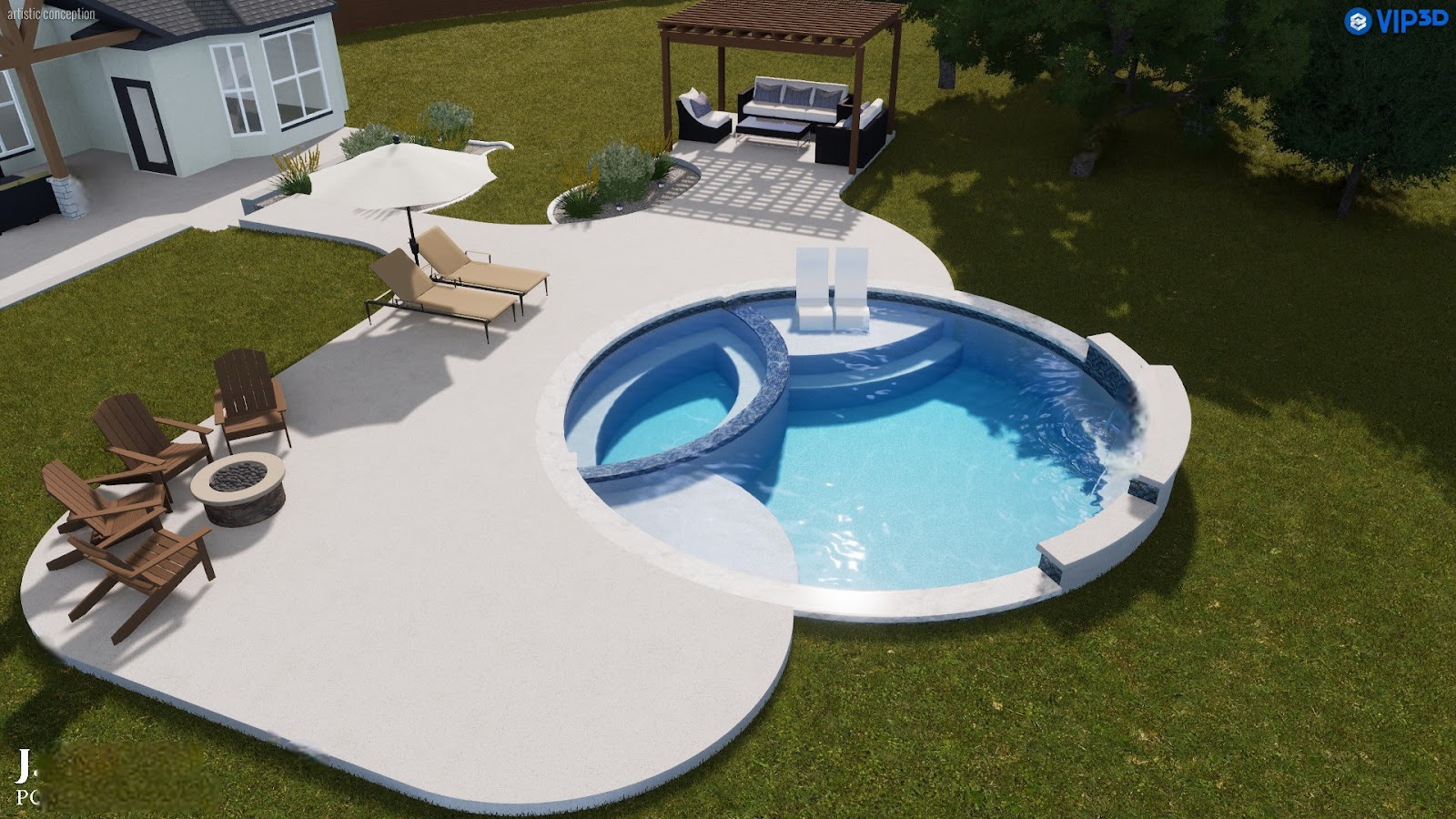 Plunge Pool & Spa Renovation — Historic Stamford Home